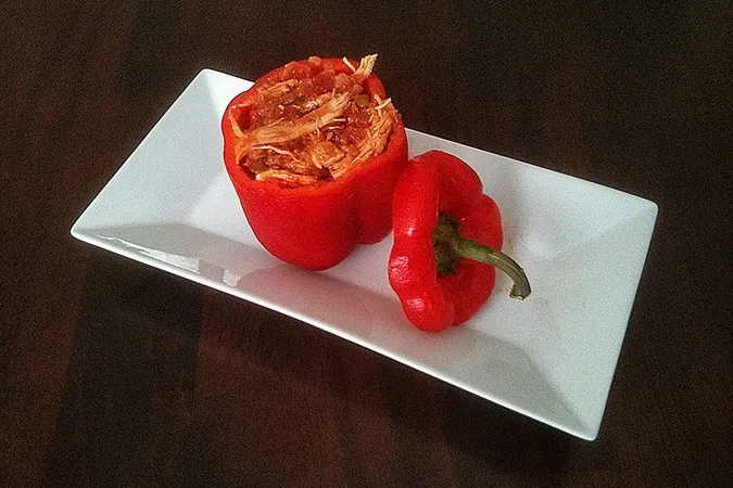 Pimientos Rellenos de Pollo